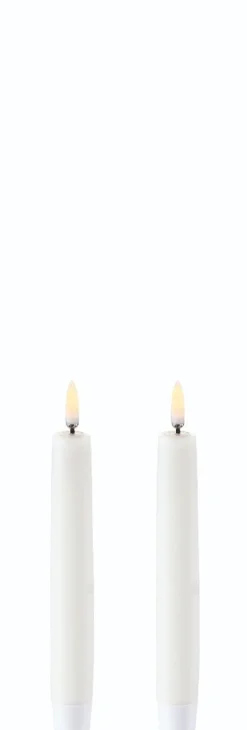 Online Uyuni 2-pak LED Kronelys, Nordic White