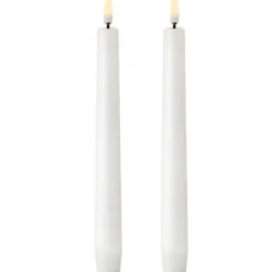 Sale Uyuni 2-pak LED Kronelys, Nordic White