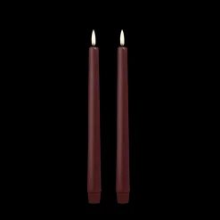 Sale Uyuni 2-pak LED Kronelys, Wine Red