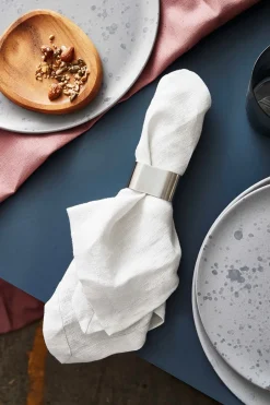 Hot RAW 4-pak Servietringe, Blank Stål