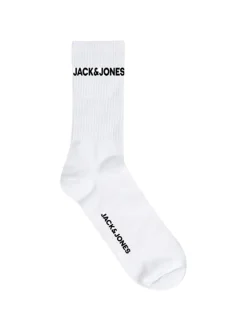Clearance Jack & Jones Junior 5-pak sokker, , 38-43 White