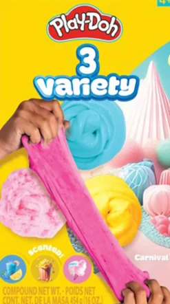 Play-Doh 3-pak Stack Jars Slim*Børn Kreativ Leg