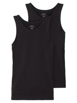 Online Name It 2-pak Tanktop, , 116 cm Black