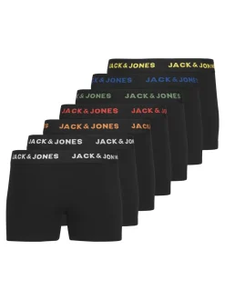 Online Jack & Jones Junior 7-pak Trunks, , 128 cm Black