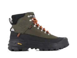 Online Palladium Pallarider Thins WP+ Støvler, , 42 Olive Night/Black