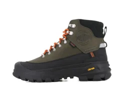 Online Palladium Pallarider Thins WP+ Støvler, , 42 Olive Night/Black