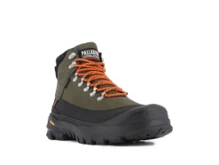 Online Palladium Pallarider Thins WP+ Støvler, , 42 Olive Night/Black