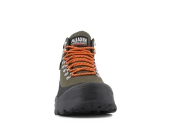 Online Palladium Pallarider Thins WP+ Støvler, , 42 Olive Night/Black