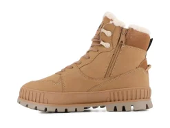 New Palladium Pallashock Warm WP Zip Støvler, , 37 Dear Brown
