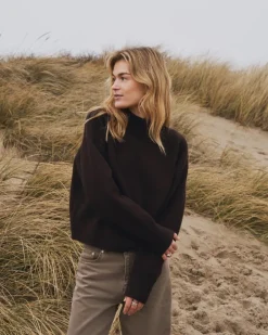 Best Neo Noir Paulina Striktrøje, , 36 Dark Brown