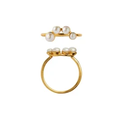 Outlet Stine A Pearl Berrie Ring, , 54 Goldplated