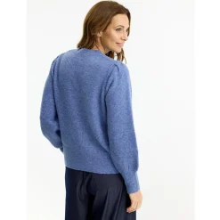 Clearance IN FRONT Pearl Cardigan, , L Blue