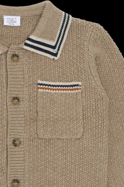 Outlet Hust & Claire Pelle Polo Cardigan, , 116 cm Biscuit