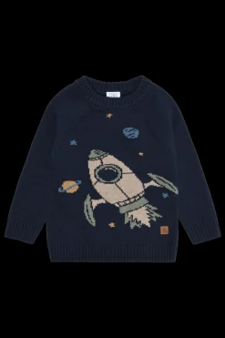 Hust & Claire Pelle Rocket Striktrøje, , 104 cm*Børn Strik & Sweatshirts