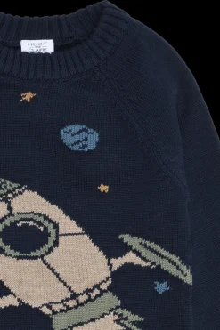 Hust & Claire Pelle Rocket Striktrøje, , 104 cm*Børn Strik & Sweatshirts