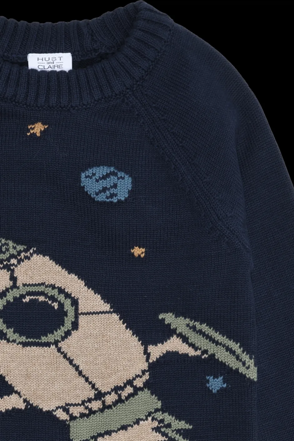 Hust & Claire Pelle Rocket Striktrøje, , 104 cm*Børn Strik & Sweatshirts