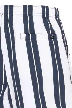 Solid Philip Stripe Badeshorts, , XL* Badetøj
