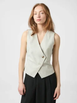 Discount Neo Noir Philippe Melange Vest, , 40 Stone Melange