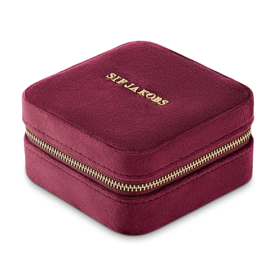 Hot Sif Jakobs Jewellery Piccolo Smykkeskrin, Bordeaux