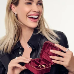 Hot Sif Jakobs Jewellery Piccolo Smykkeskrin, Bordeaux
