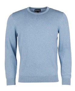 Outlet Barbour Pima Cotto Crew Neck Sweater, , XL Dk Chambray
