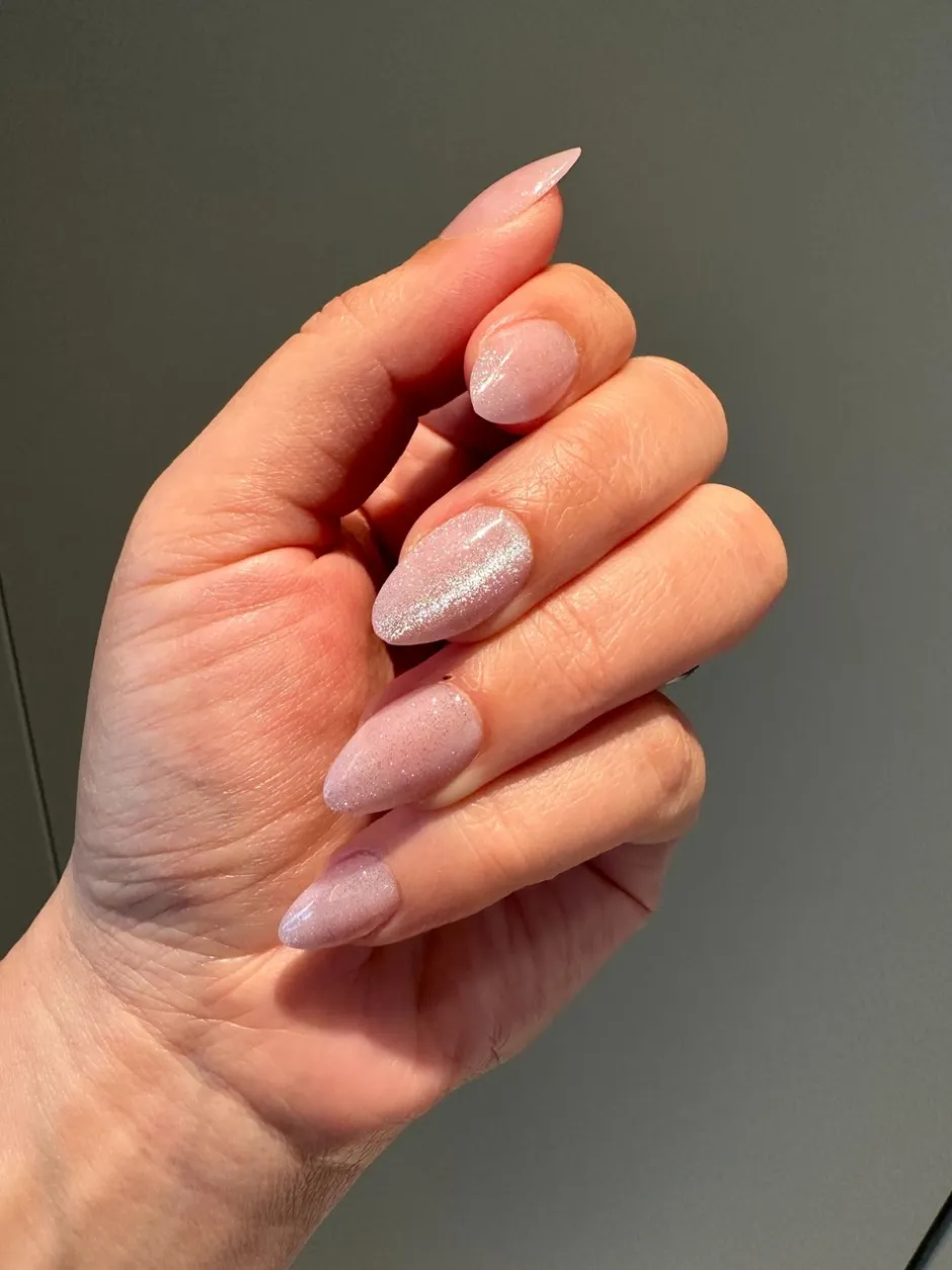 Best DUFFBEAUTY Pink Galaxy Press-On Kunstige Negle