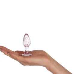 Baseks Pink Glitter Butt Plug Sæt