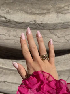 New DUFFBEAUTY Pink Wave Press-On Kunstige Negle