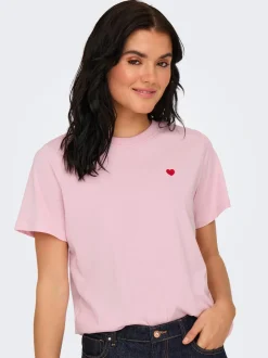 Discount JDY Pisa T-shirt, , M Parfait Pink
