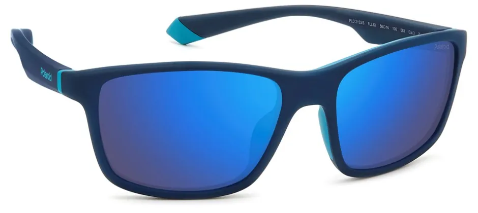 Sale Polaroid PLD 2153/S Solbriller, Matte Blue