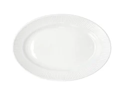 Pillivuyt Plissé Serveringsfad, , 19x28 cm White