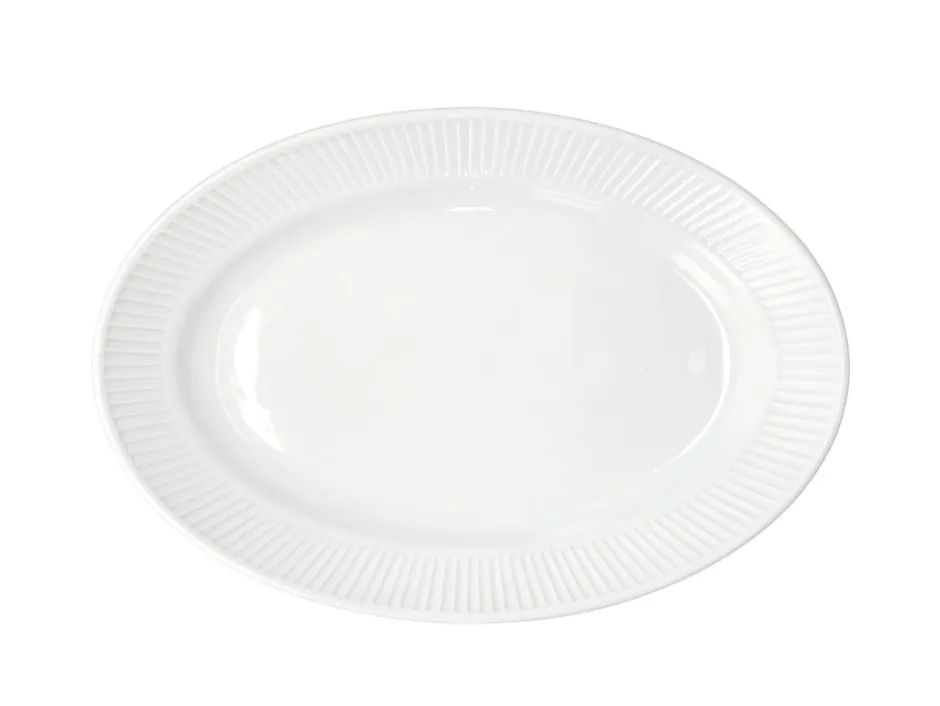 Pillivuyt Plissé Serveringsfad, , 19x28 cm White