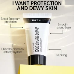 The Inkey List Polyglutamic Acid Dewy Sunscreen, , 50 ml* Solbeskyttelse
