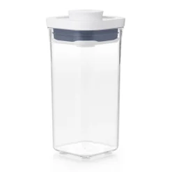 Hot OXO POP Container Kvadratisk Opbevaringsboks, , 500 ml Transparent/White