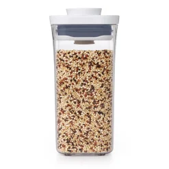 Hot OXO POP Container Kvadratisk Opbevaringsboks, , 500 ml Transparent/White