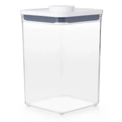 Sale OXO POP Container Kvadratisk Opbevaringsboks, , 4200 ml Transparent/White