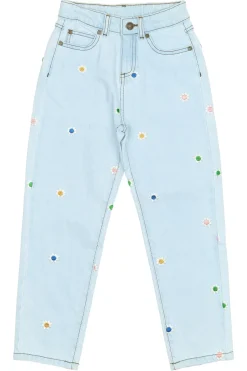 THE NEW Porscha Mom Fit Jeans, , 110-116 cm Light Blue Denim EMB
