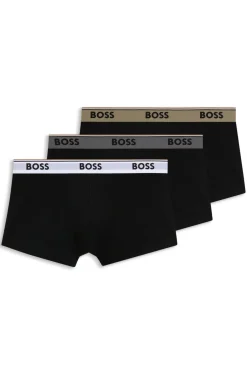 Hot Boss Black Power 3-pak Trunks, , L Black