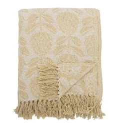 Hot Bloomingville Pratello Plaid, , 130x155 cm Yellow
