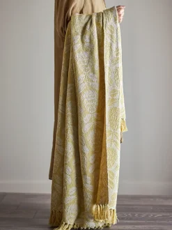 Hot Bloomingville Pratello Plaid, , 130x155 cm Yellow