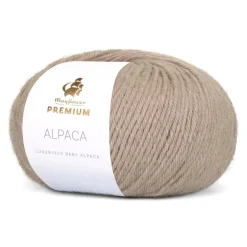 Best Mayflower Premium Alpaca Garn, , 50 g 004 Lys Sand