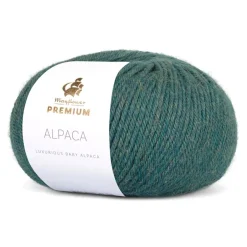 Discount Mayflower Premium Alpaca Garn, , 50 g 025 Mørk Eucalyptus