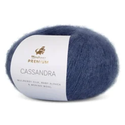 Online Mayflower Premium Cassandra Garn, , 25 g 012 Mørk Jeansblå