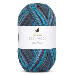 Outlet Mayflower Premium Sock Wool Ocean Garn, , 100 g 001 Atlanterhavet