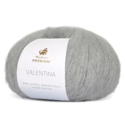 New Mayflower Premium Valentina Garn, , 50 g 005 Sølvgrå
