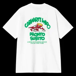 Discount Carhartt WIP Pronto T-shirt, , M White
