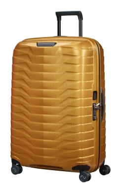 New Samsonite Proxis Spinner 75 Kuffert, Honey Gold