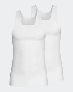 Sale Impetus Pure Cotton 2-pak Tanktop, , M White