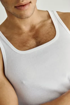Discount Impetus Pure Cotton Tanktop, , L White