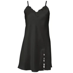 Outlet Lady Avenue Pure Silk Natkjole, , M Black